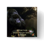 Kunga Mountain Gorilla & Frog Button