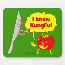 KungFu Tomato Doodle Art Mousepad