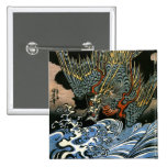 Kuniyoshi Dragon Fine Vintage Japanese Pin