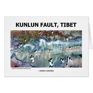 Kunlun Fault Tibet card
