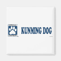 Kunming Dog Blue Magnets