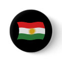 Kurdistan Flag Button by livingflags Kurdistan Flag Button