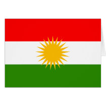 Kurdistan Flag Greeting Cards