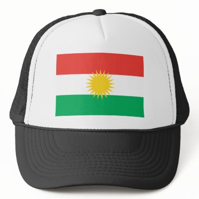 Kurdistan Flag Hat by FlagTshirts