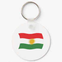 Kurdistan Flag Keychain by livingflags Kurdistan Flag Keychain