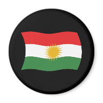Kurdistan Flag Magnet by livingflags Kurdistan Flag Magnet