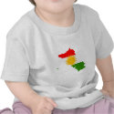 Kurdistan flag map t-shirts by FlagStore Kurdistan flag map t-shirts