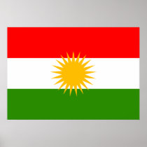 Kurdistan Flag Poster