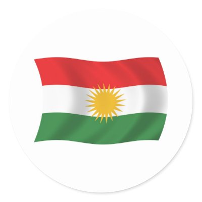 kurdistan flag 3d