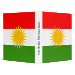 Kurdistan High quality Flag Vinyl Binder