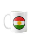 Kurdistan quality Flag Circle Coffee Mug