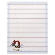 Kuroitenshi chibi Stationery letterhead by kuroitenshi Kuroitenshi chibi Stationery letterhead