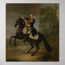 Kurt Christoph Graf von Schwerin on horseback Posters