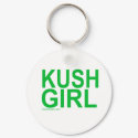 KUSH GIRL sexy 420 stoner girl chronic weed buds keychains