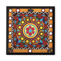 Kutch Embroidery-Colorful Exotic Global Art Magnet by leilasworld Kutch Embroidery-Colorful Exotic Global Art Magnet
