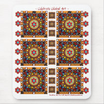 Kutch Embroidery-Ethnic Exotic Global Art Mousepad