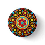 Kutch Embroidery-Exotic Colorful Global Art Button
