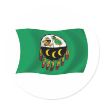 Kutenai Tribe Flag Sticker by LivingFlags2 Kutenai Tribe Flag Sticker