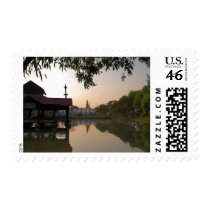 Kuthodaw Paya at Dusk Postage Stamp