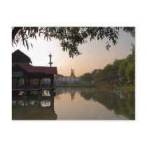 Kuthodaw Paya at Dusk postcards by SabineSt Kuthodaw Paya at Dusk postcards