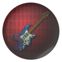 KuuMa Guitar 02 (R) Party Plate