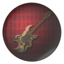 KuuMa Guitar 04 (R) Party Plate