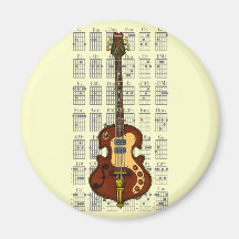 KuuMa Guitar 06 Fridge Magnets