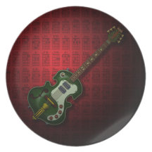 KuuMa Guitar 07 (R) Party Plates