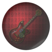 KuuMa Guitar 08 (R) Party Plate