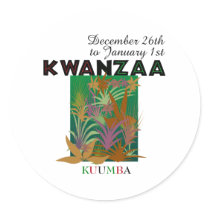 KUUMBA - Creativity Round Stickers