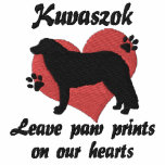 Kuvaszok Leave Paw Prints Embroidered Shirt