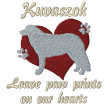 Kuvaszok Leave Paw Prints Embroidered Shirt