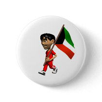 Kuwait Button by worldtees Kuwait Button