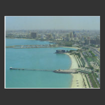 Kuwait City - birdeye view postcards