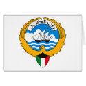 Kuwait Coat of Arms cards by FlagTshirts Kuwait Coat of Arms cards