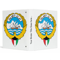 Kuwait Coat of Arms detail Vinyl Binder