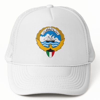 Kuwait Coat of Arms Hat by FlagTshirts
