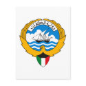 Kuwait Coat of Arms postcards by FlagTshirts Kuwait Coat of Arms postcards