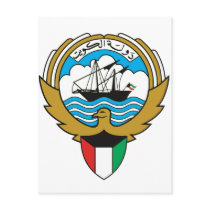 Kuwait coat of arms postcards
