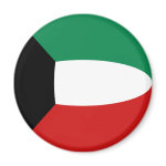 Kuwait Fisheye Flag Magnet