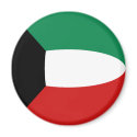 Kuwait Fisheye Flag Magnet