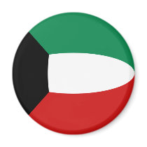 Kuwait Fisheye Flag Magnet by FlagAndMap Kuwait Fisheye Flag Magnet