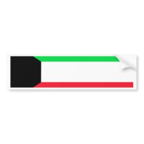 Kuwait Flag bumper stickers