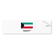Kuwait Flag bumper stickers