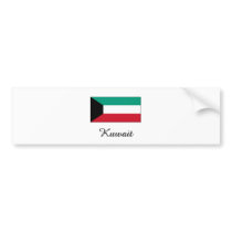 Kuwait Flag Design bumper stickers