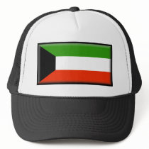 Kuwait Flag Trucker Hats