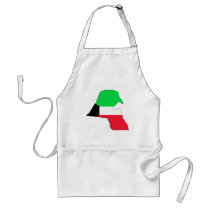 Kuwait flag map aprons