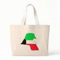 Kuwait flag map bags
