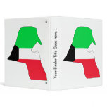 Kuwait Flag Map full size binders