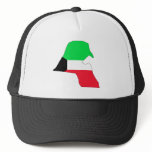 Kuwait Flag Map full size hats
